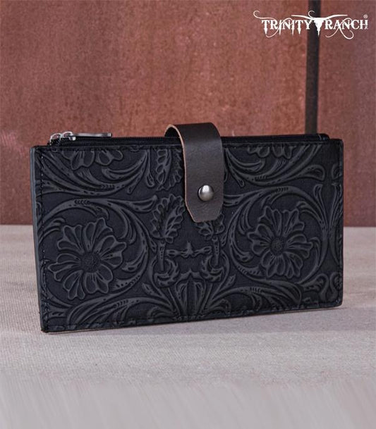 Trinity Ranch Floral Tooled Wallet