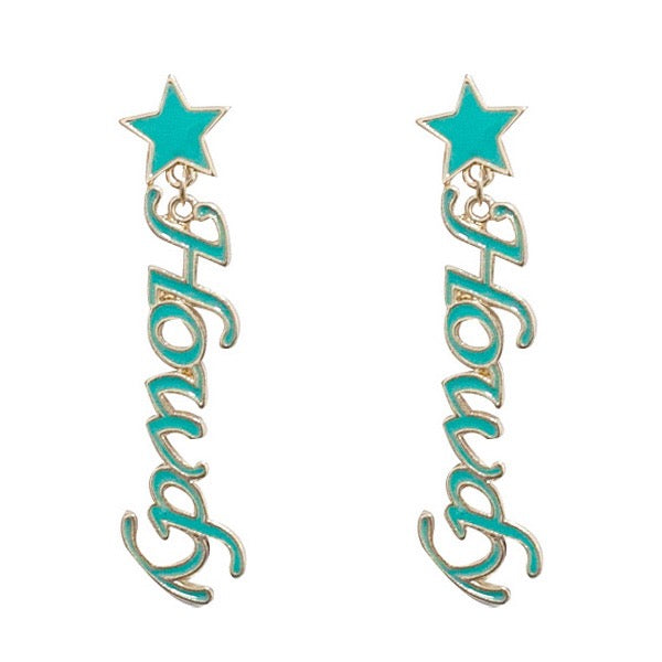 HOWDY STAR EARRINGS - TURQUOISE