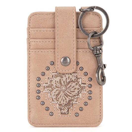 Montana West Tooled Collection Mini Key Ring Card Case
