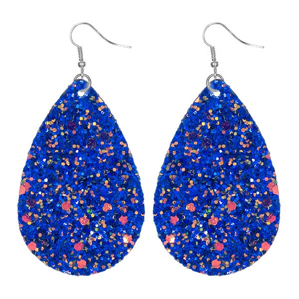 GLITTER TEARDROP EARRINGS