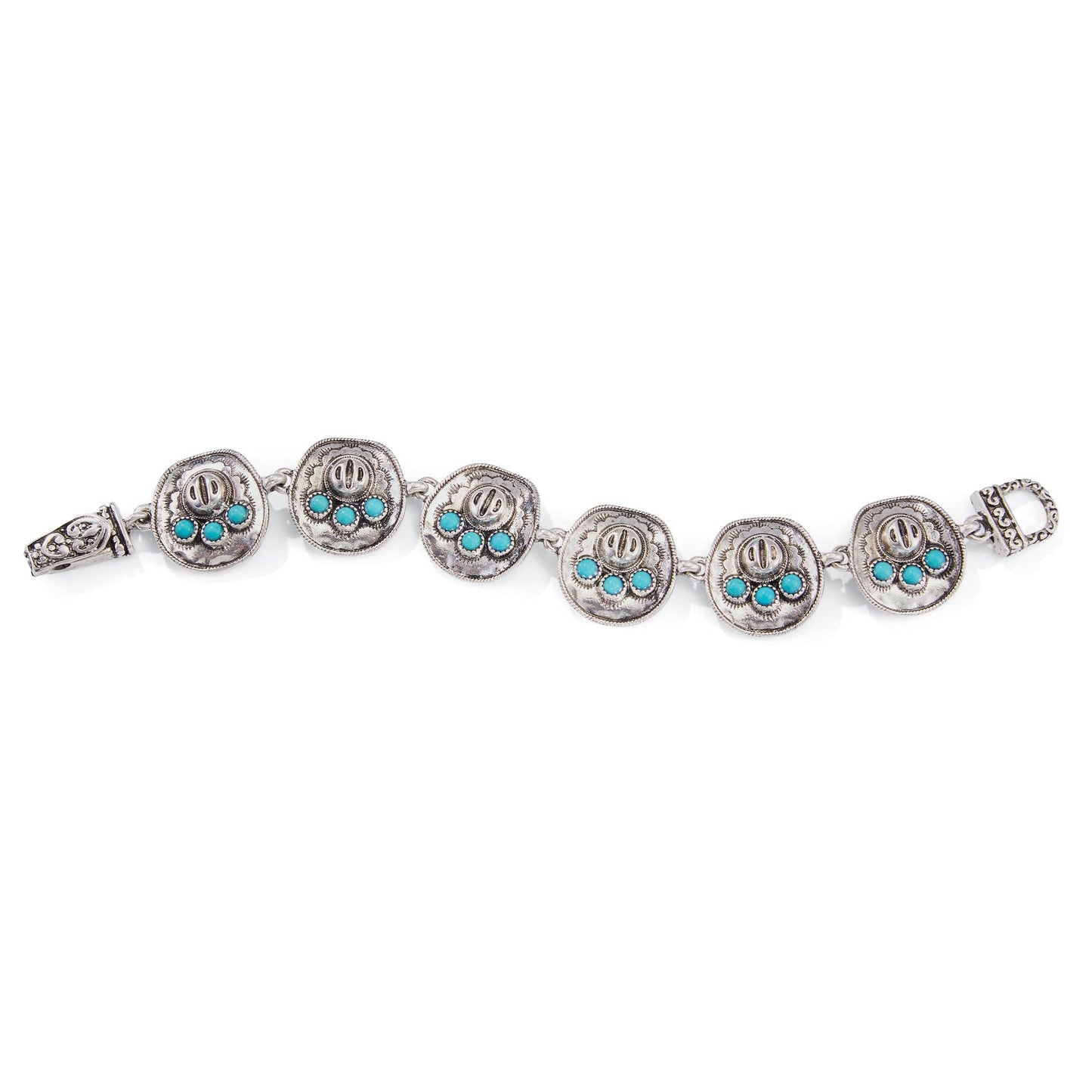 Cowgirl Hats & Turquoise Link Bracelet