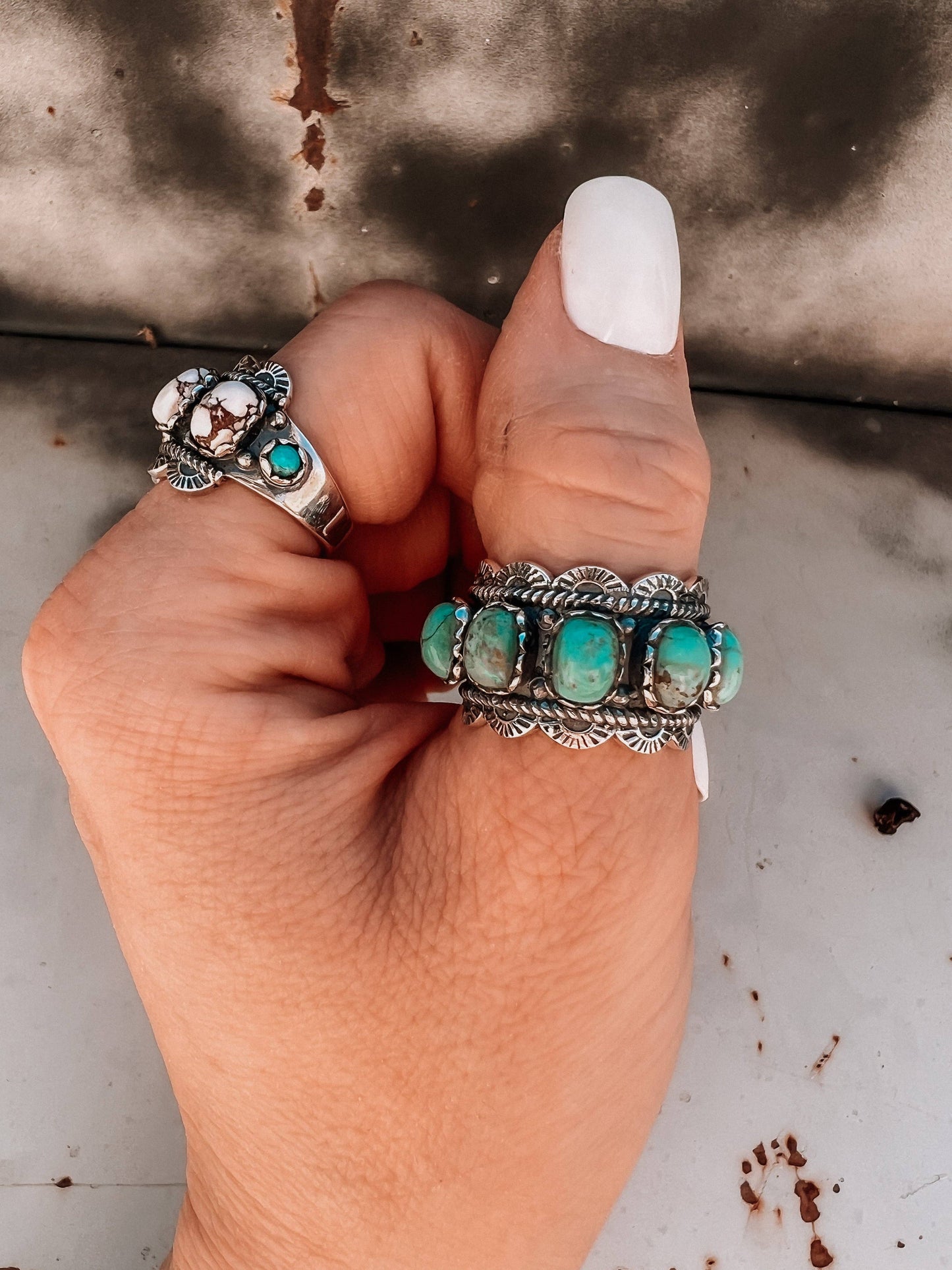 Wildest Dreams Sterling Silver Ring: 7 / Copper Infused / Turquoise