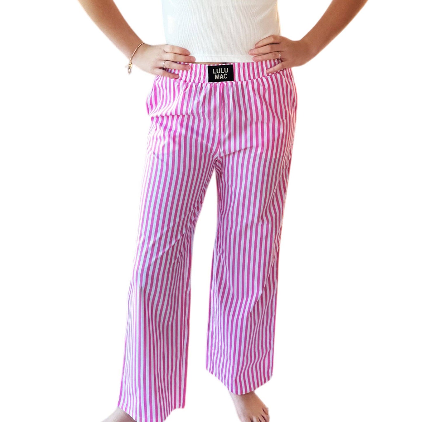 PINK STRIPED PANT