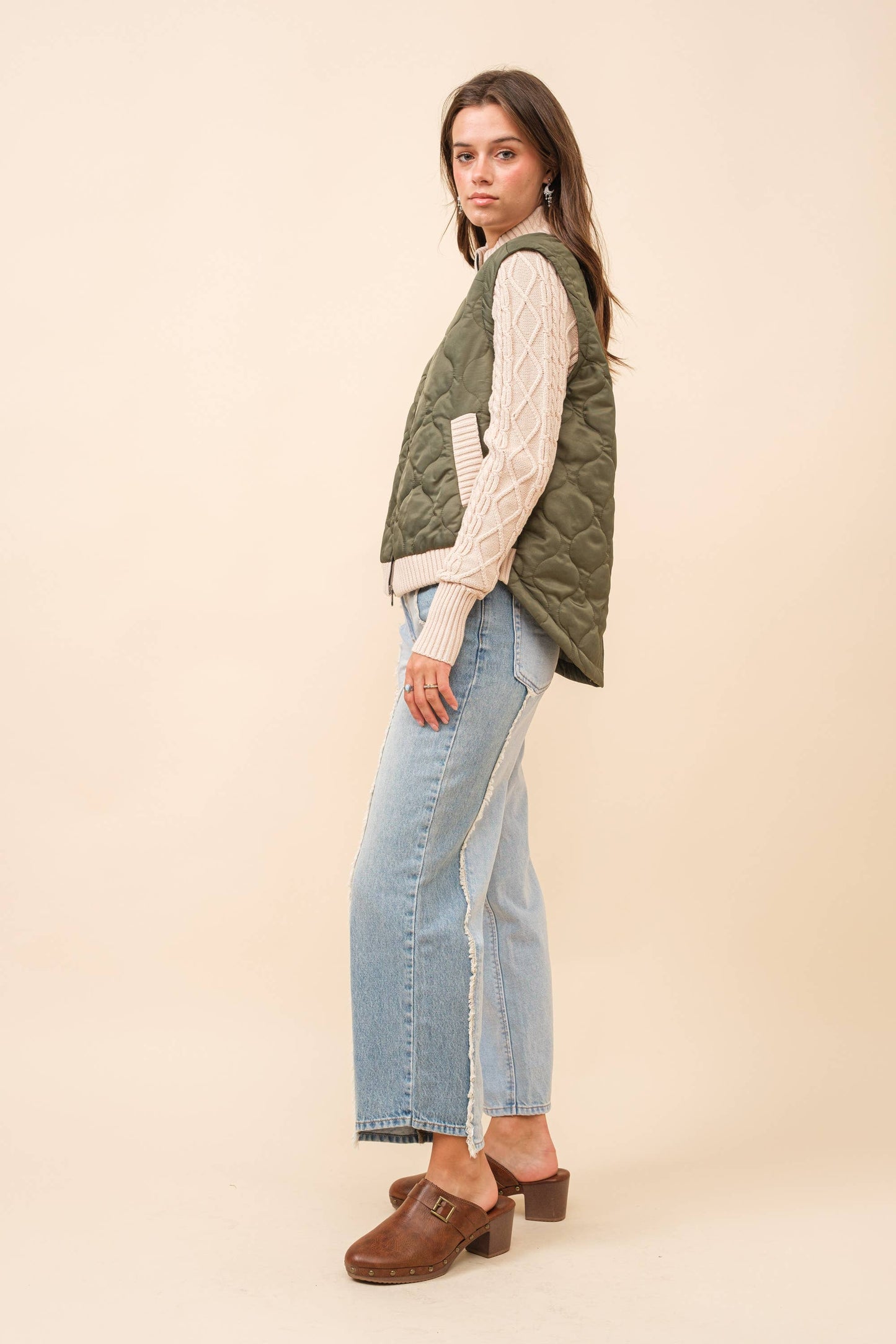 63004P - Crop Baggy Wide Leg Dad Jeans: LIGHT WASH