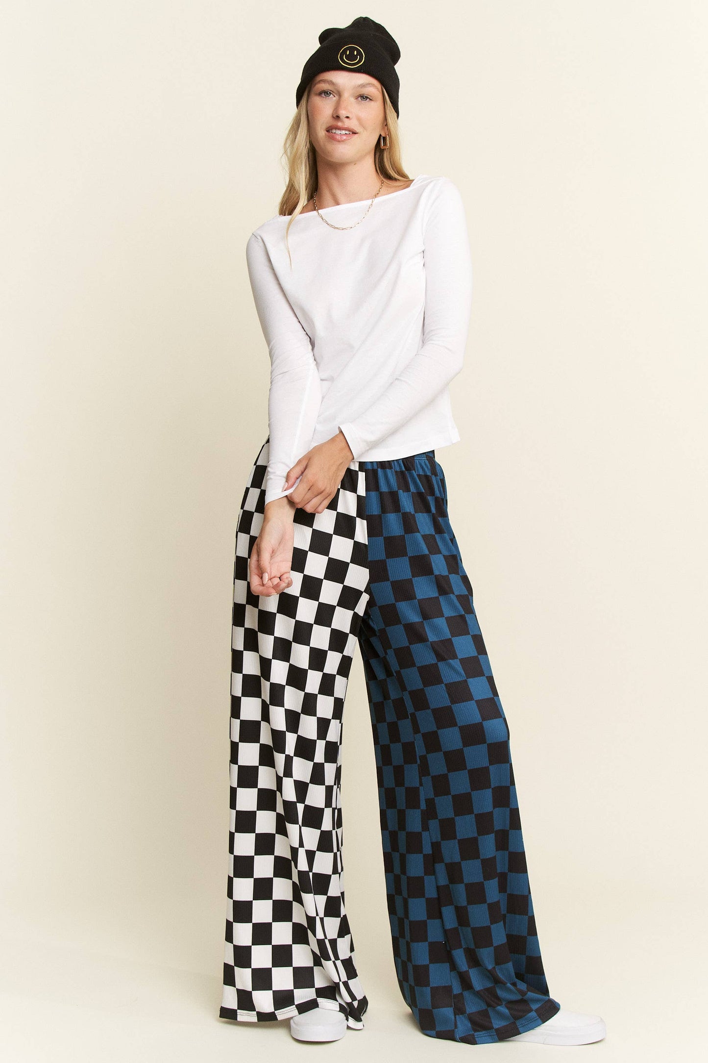 SPLIT DECISION CHECKERED PANTS: Brown/Black