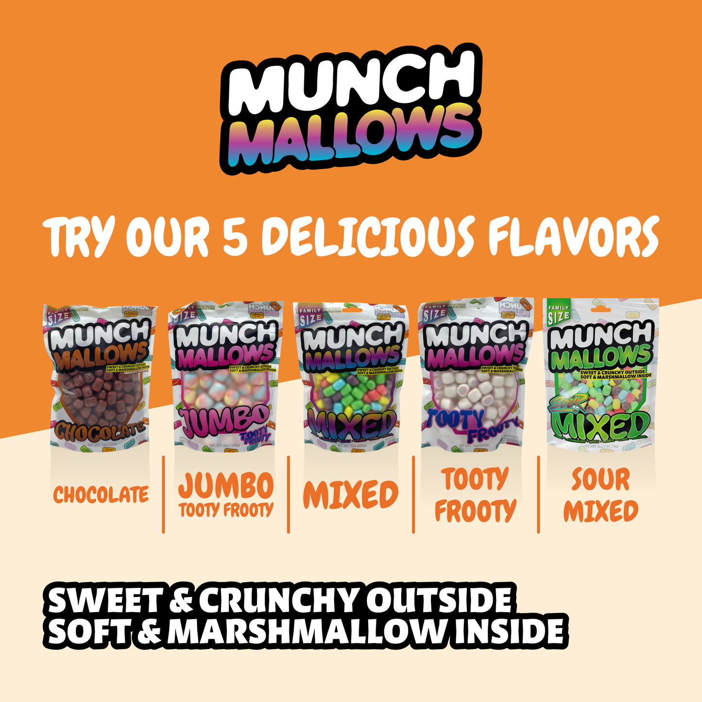 Munch Mallows - Marshmallow Candy - Unique Novelty Candy: Chocolate