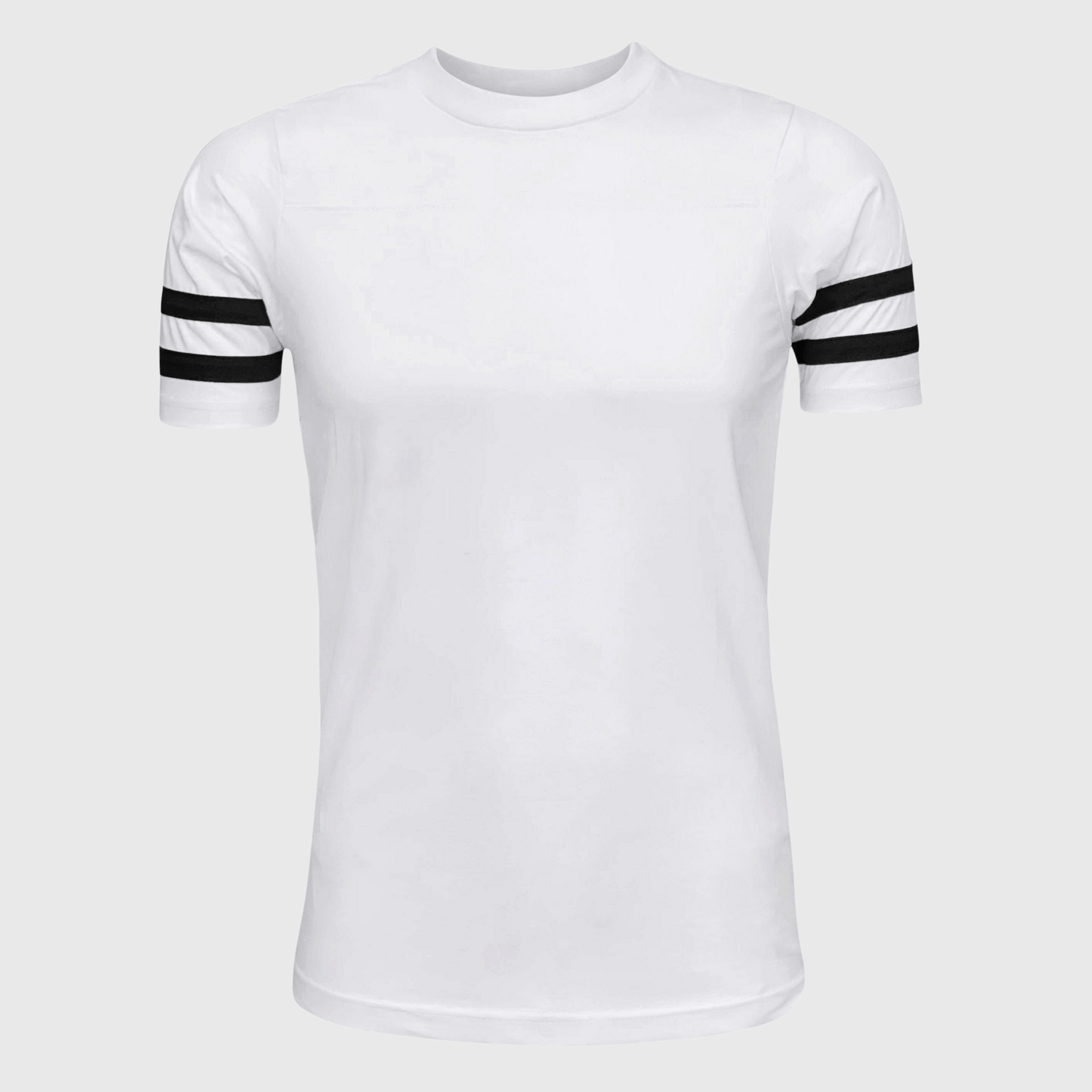 Adult 2 Stripe Jersey T-Shirt: Black/Gold / 2X-Large