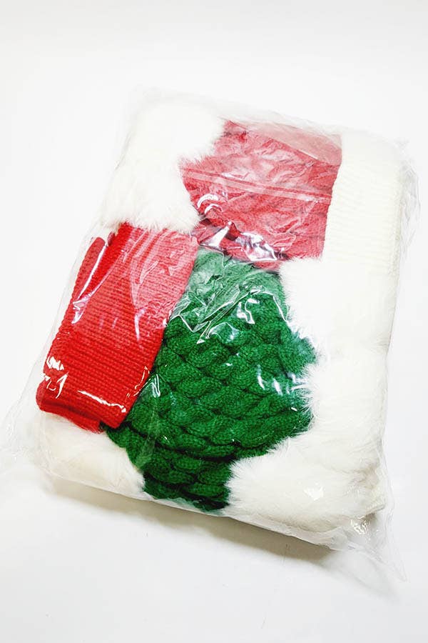 Kids Christmas Pom Pom Beanie