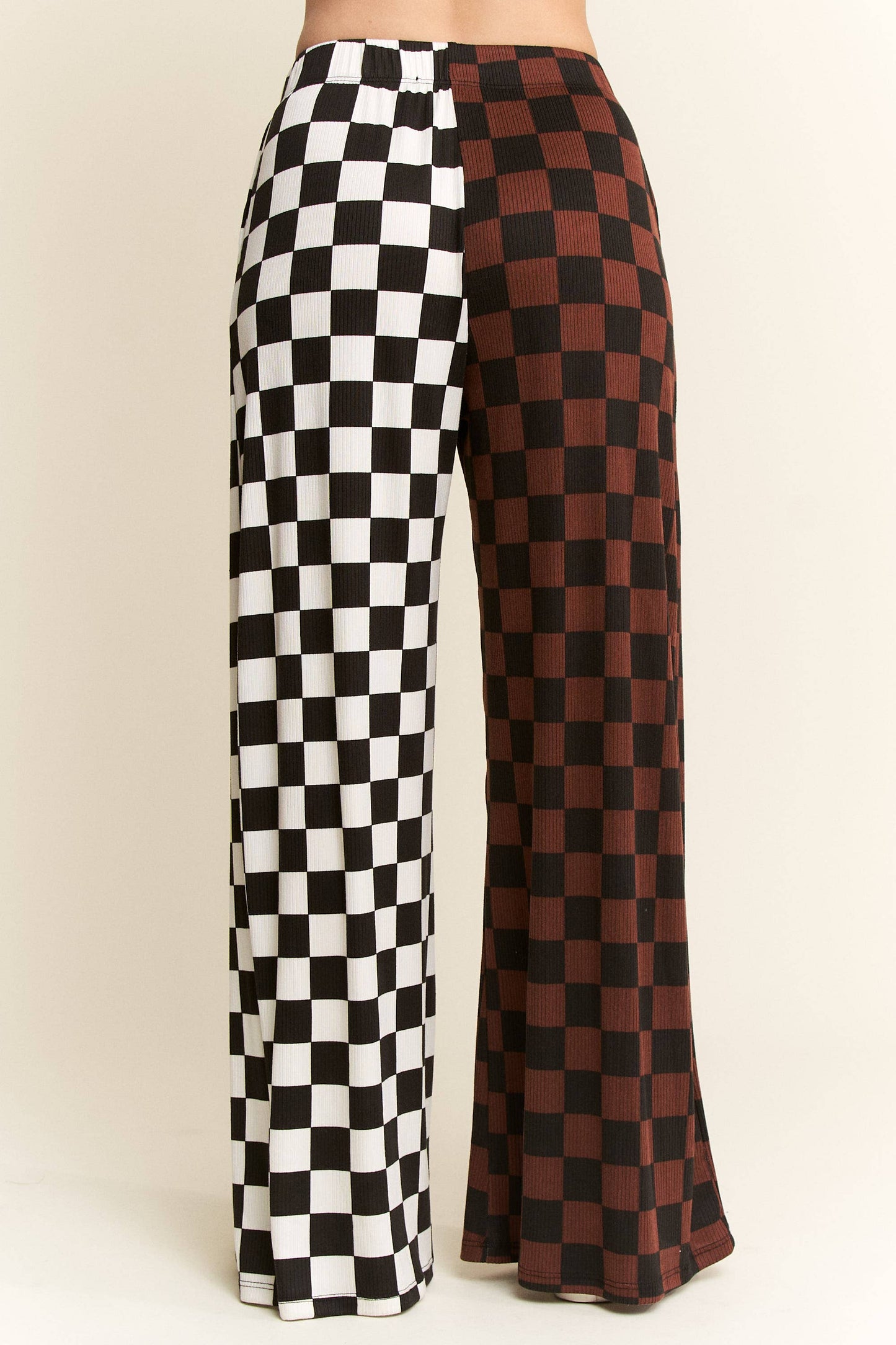 SPLIT DECISION CHECKERED PANTS: Brown/Black