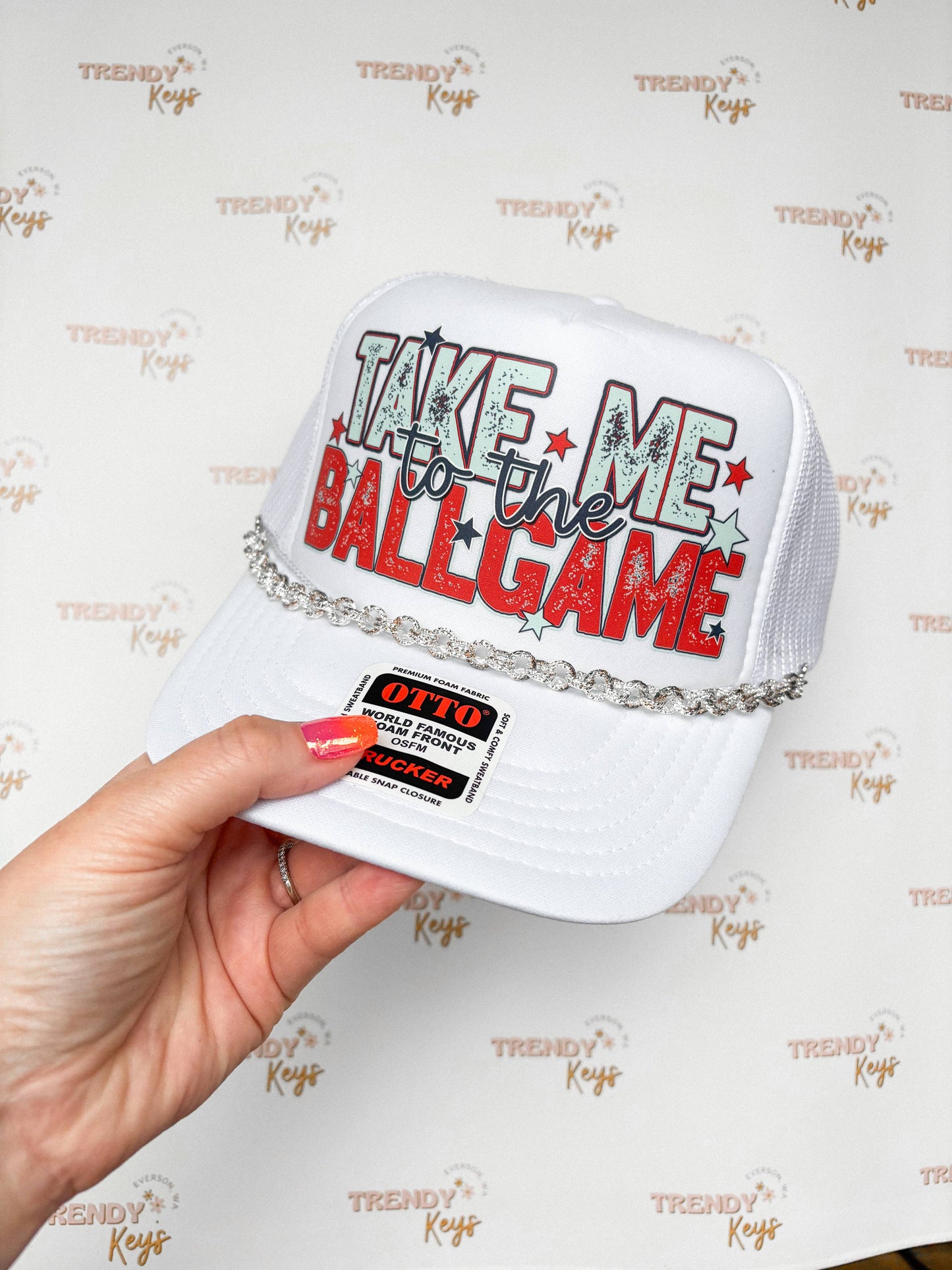 Take Me To The Ballgame Trucker Hat: No Chain