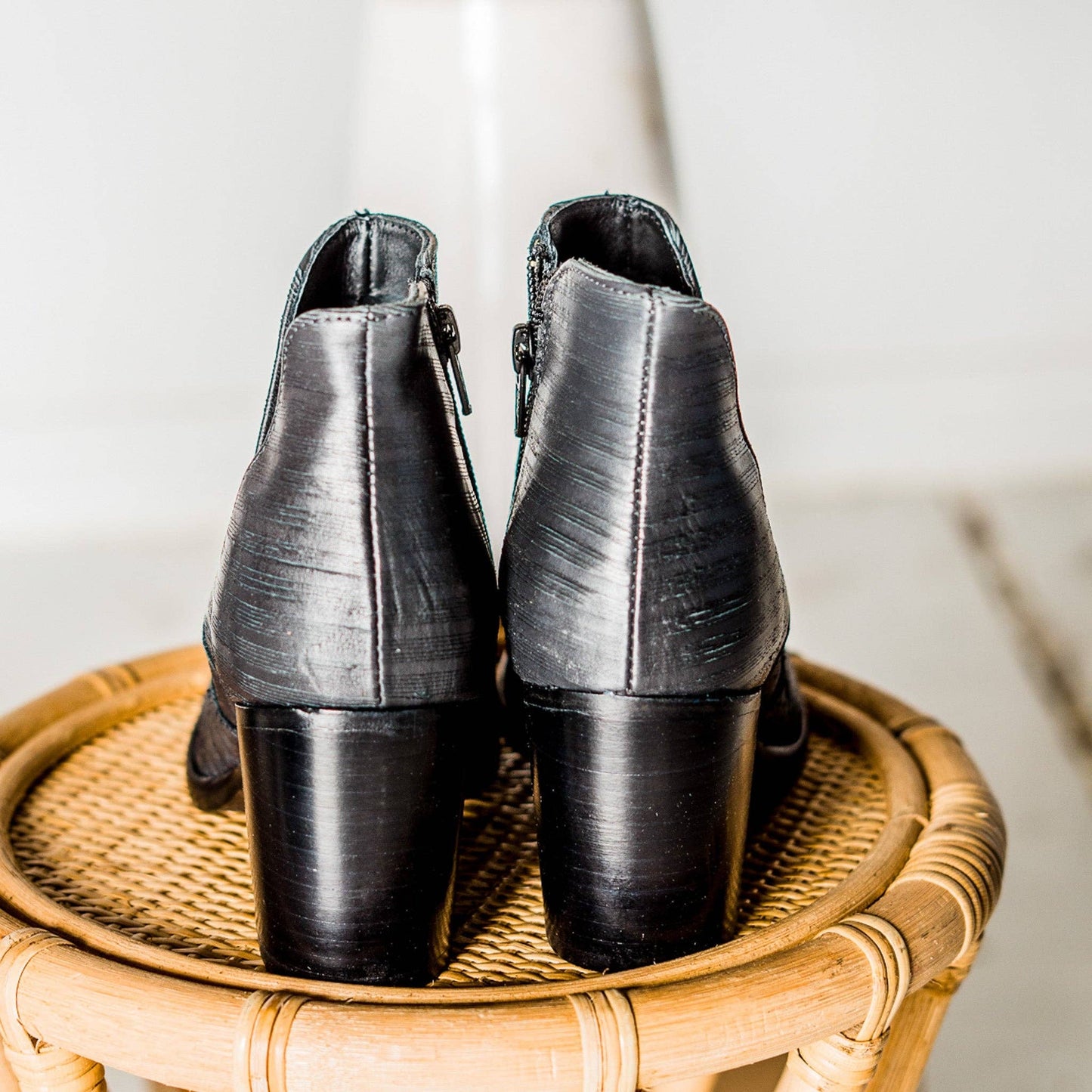 Blurred Lines Ankle Boot in Black: 7.5