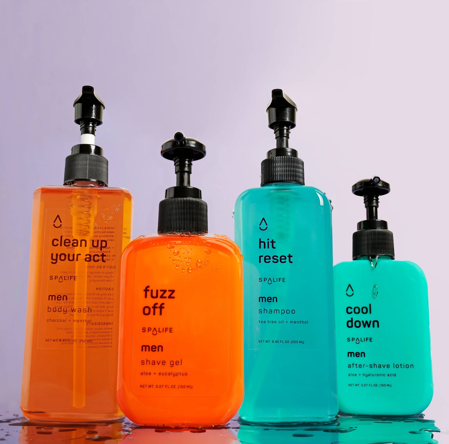 Men's Hair & Body Care Grooming Kit,  Men's Skincare - 4 Pc