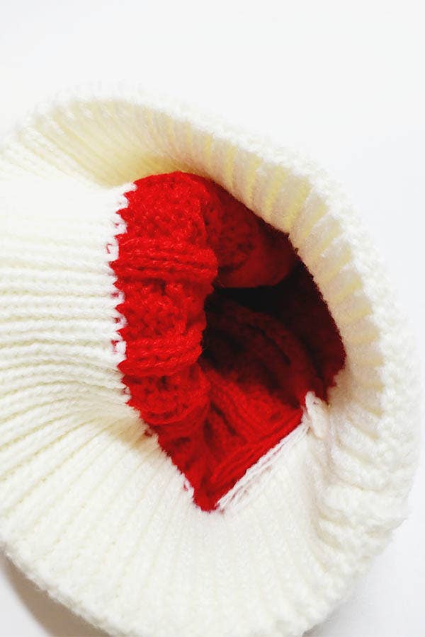 Kids Christmas Pom Pom Beanie