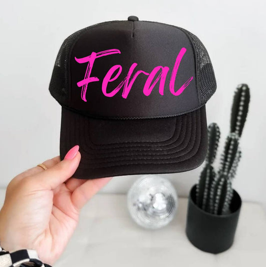 Feral Graphic Trucker Hat : No Chain