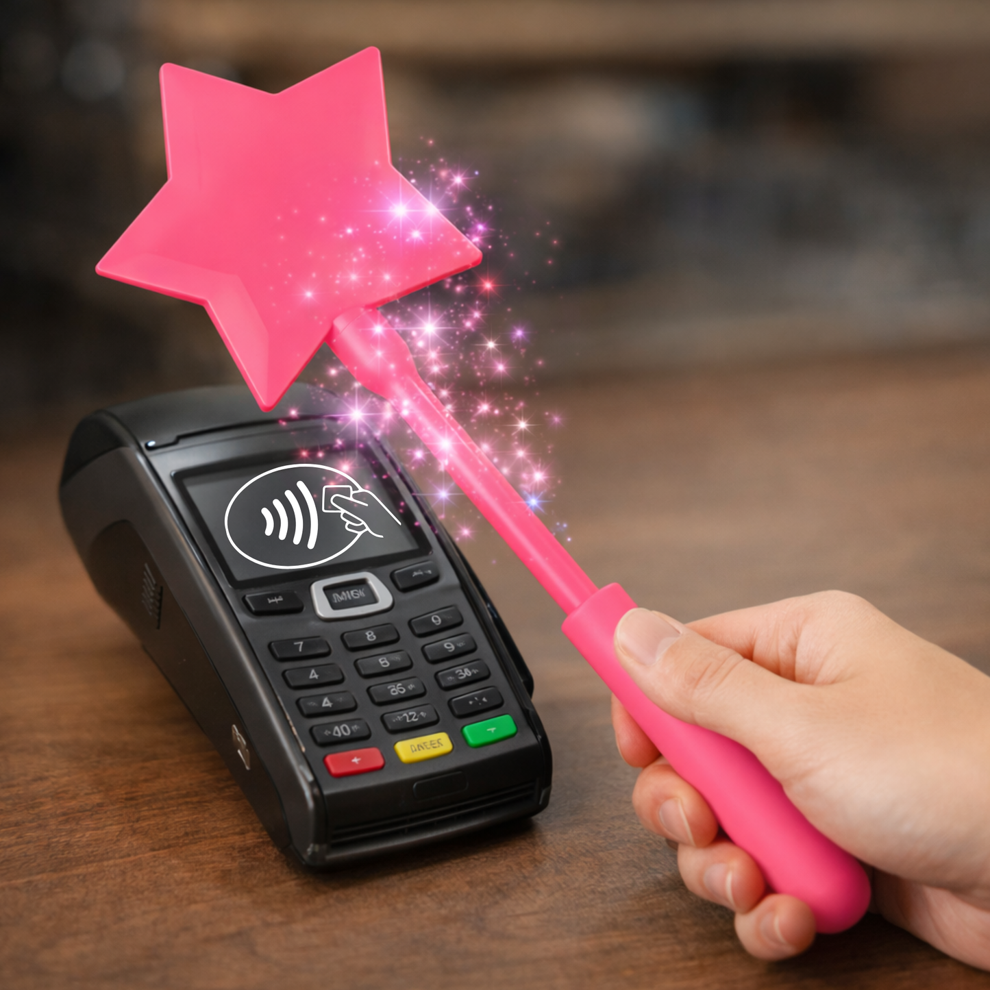 Tap to Pay Magic Star Wand - 3D Printed Credit Card Holder