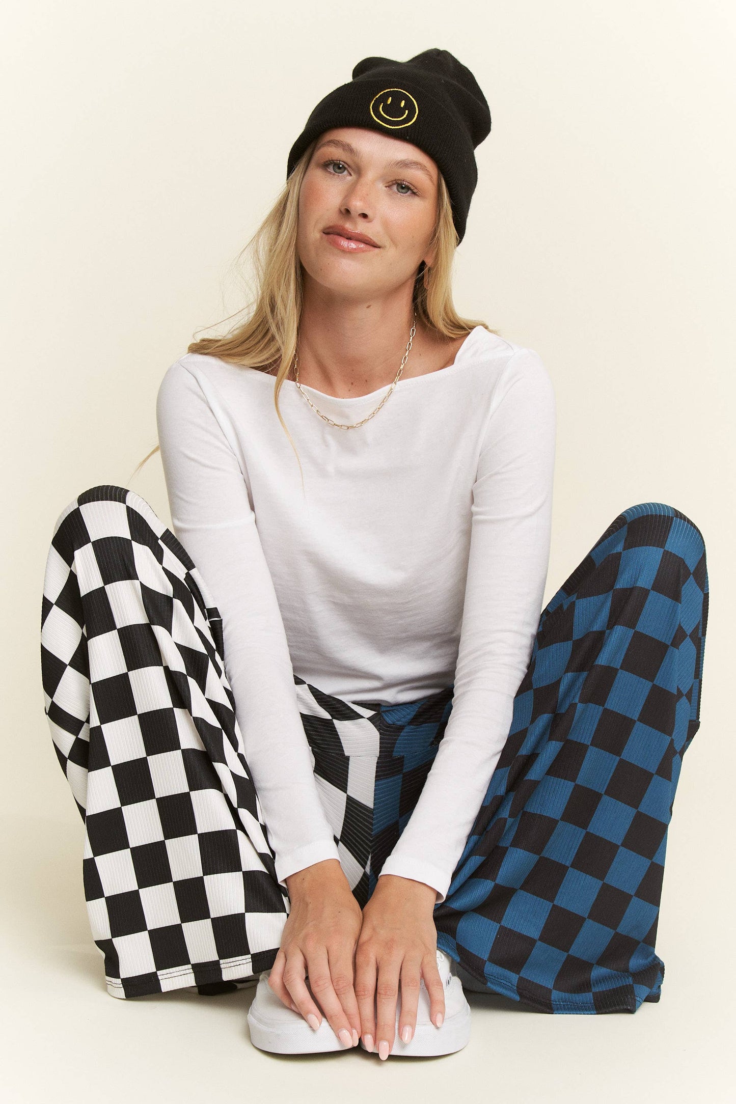 SPLIT DECISION CHECKERED PANTS: Brown/Black