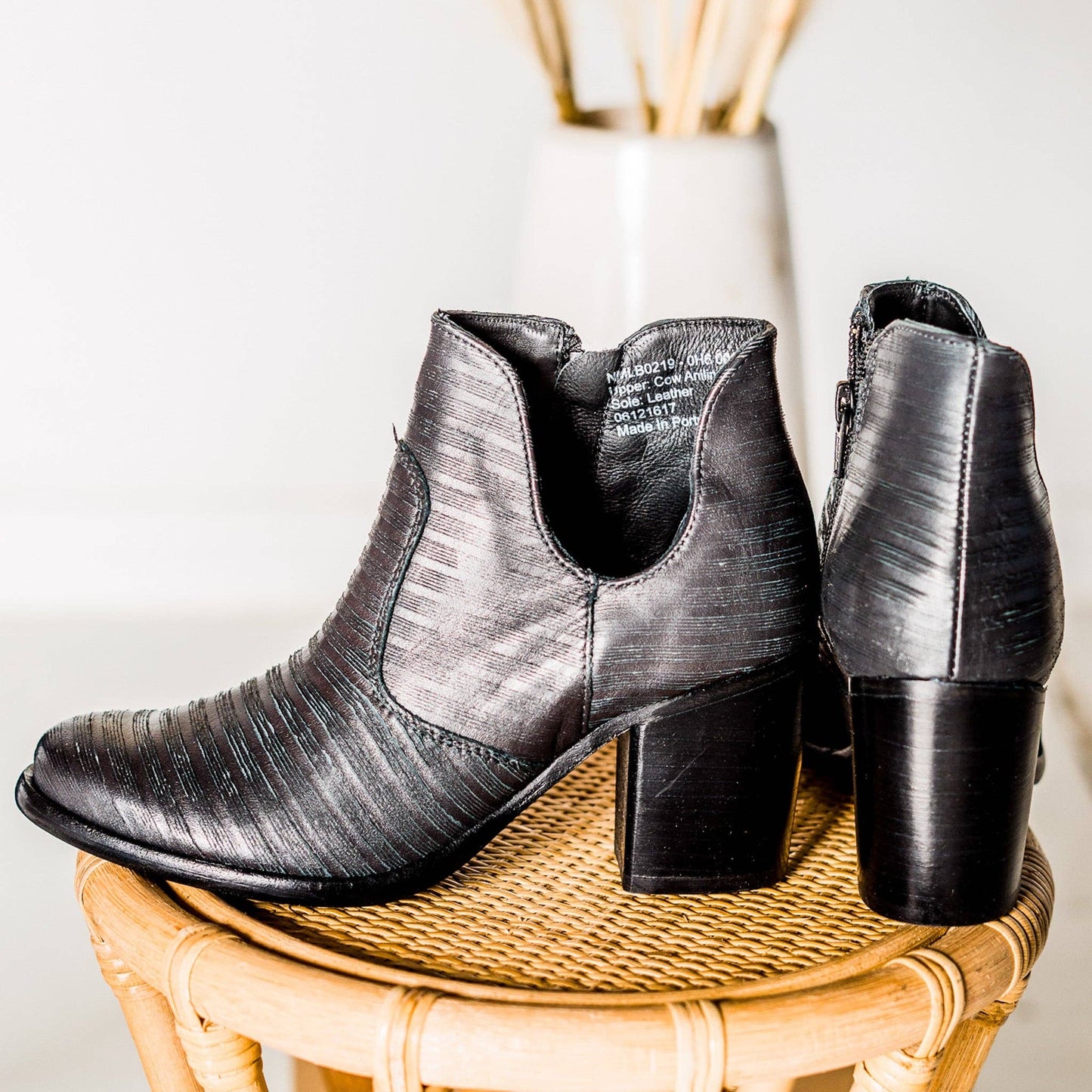 Blurred Lines Ankle Boot in Black: 7.5