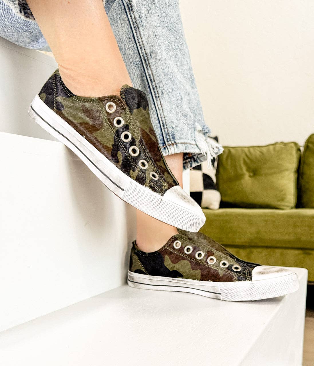 Shalomar Sneaker in Camo: 8.0