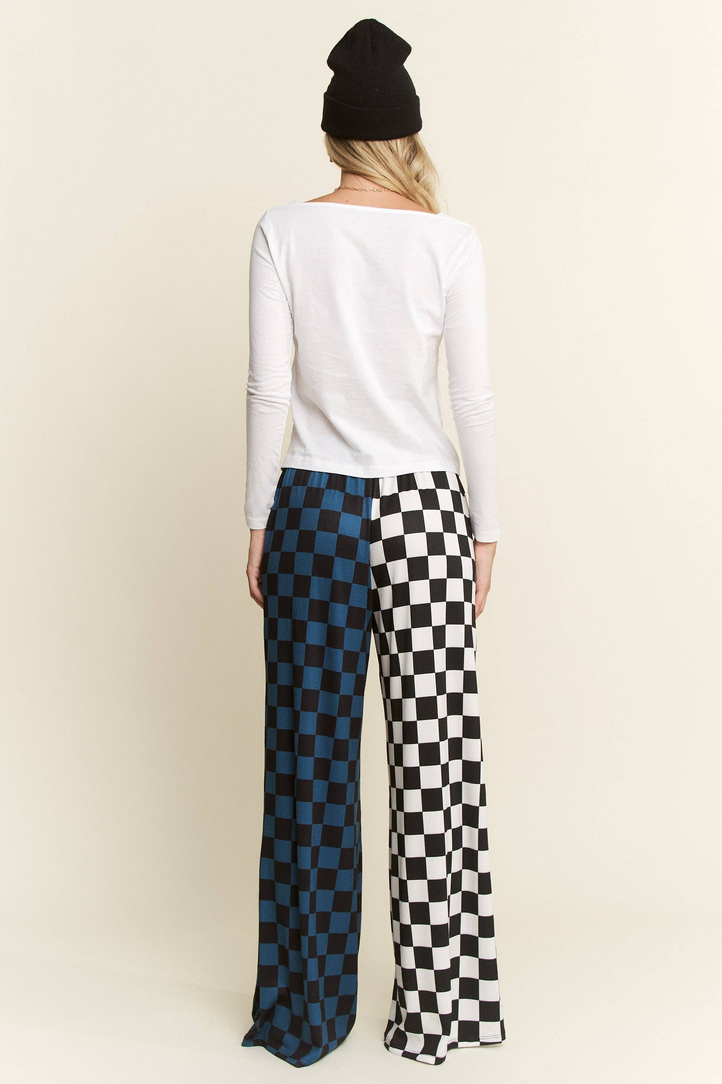 SPLIT DECISION CHECKERED PANTS: Brown/Black