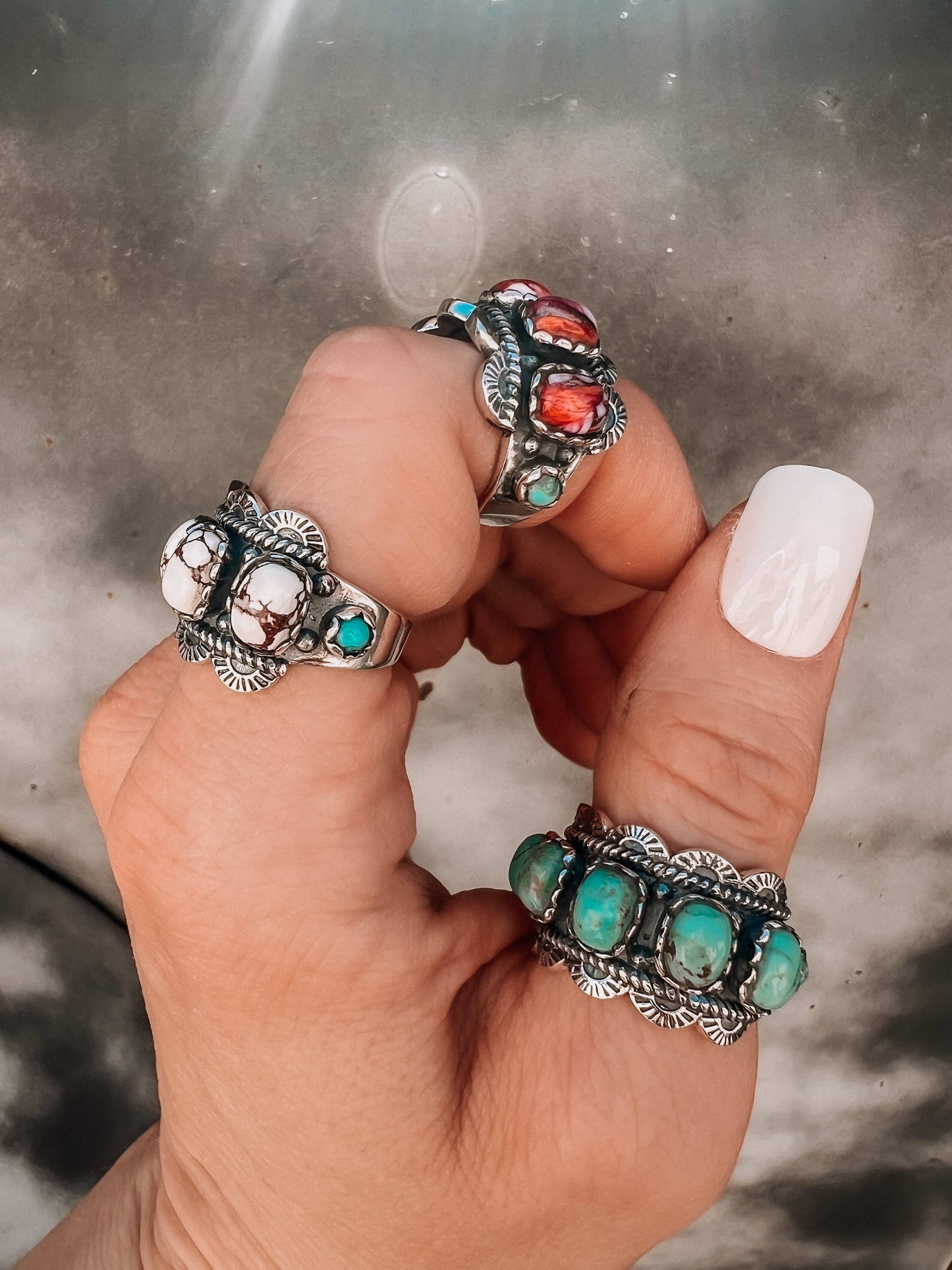 Wildest Dreams Sterling Silver Ring: 7 / Copper Infused / Turquoise