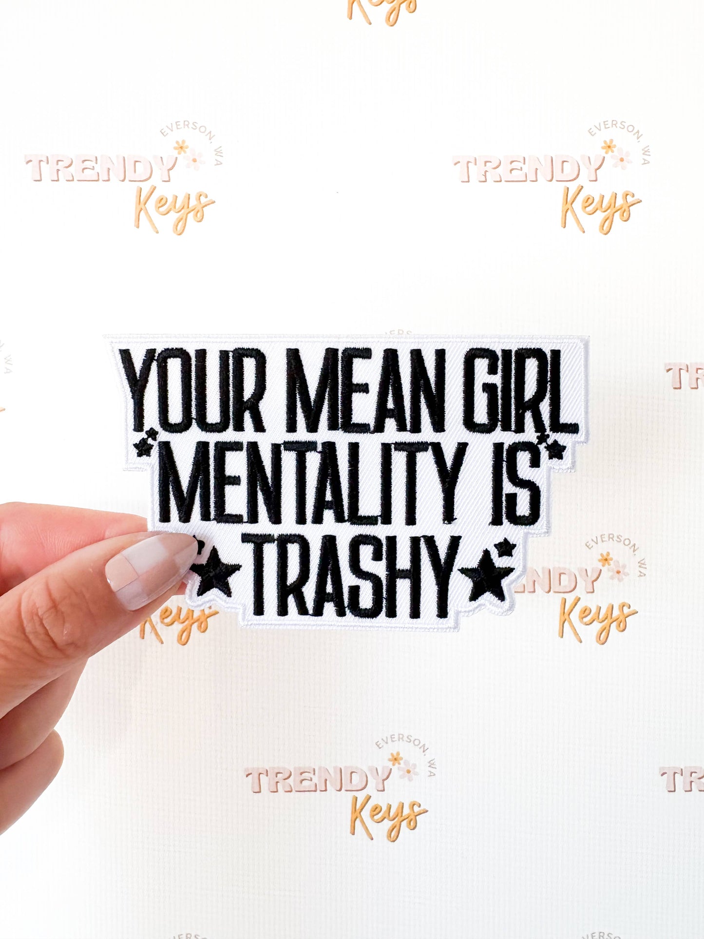 Mean Girl is Trashy Patch for Hats & More, TK Exclusive