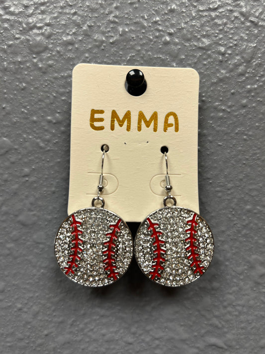 Baseball Earrings