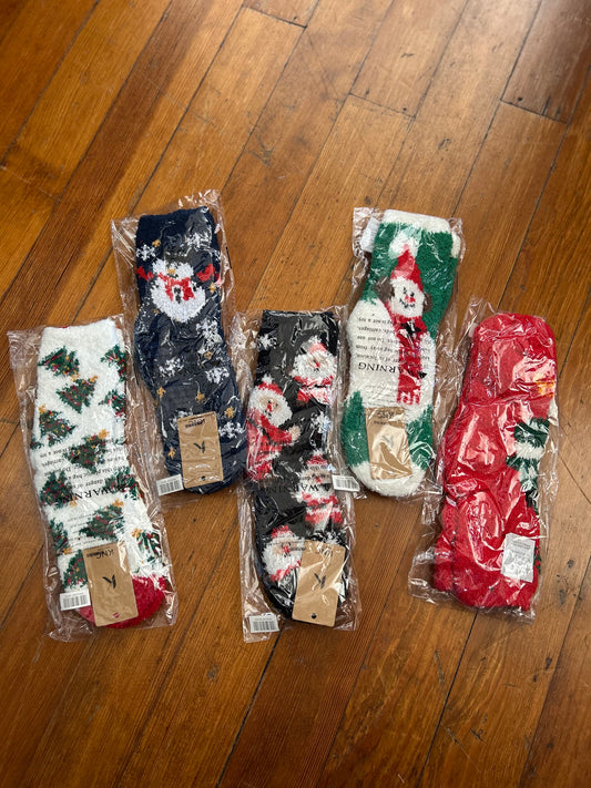 FUZZY CHRISTMAS SOCKS