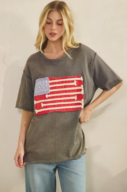 SAGE + FIG EMBROIDERED FLAG