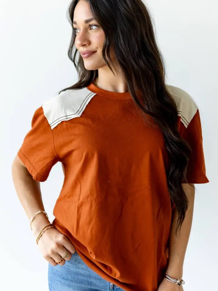 Yoke -Rust SHORT SLEEVE