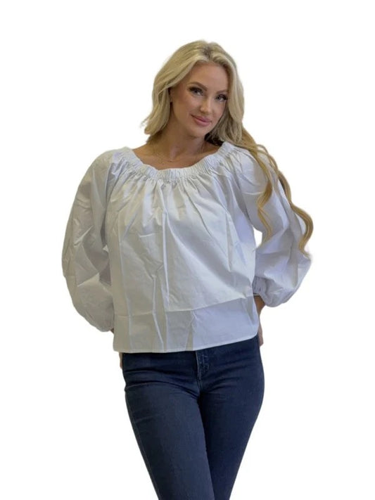 OFF THE SHOULDER LONG SLEEVE TOP