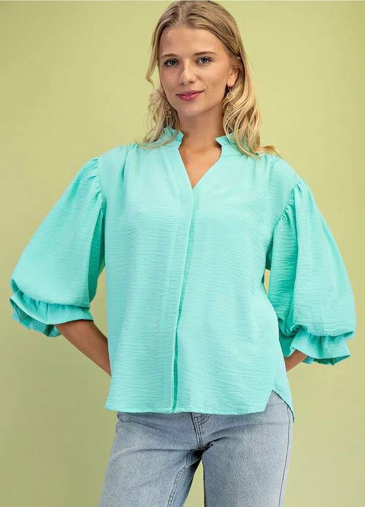GIGIO BLOUSE EMERALD COLOR