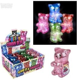 GLITTER GUMMY BEAR WITH LIGHTS