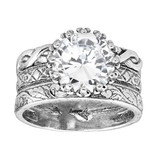 Silpada 'BRISTOL' Ring, Cubic Zirconia & Sterling Silver