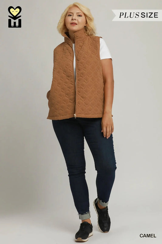 Quilted Zip Up Vest