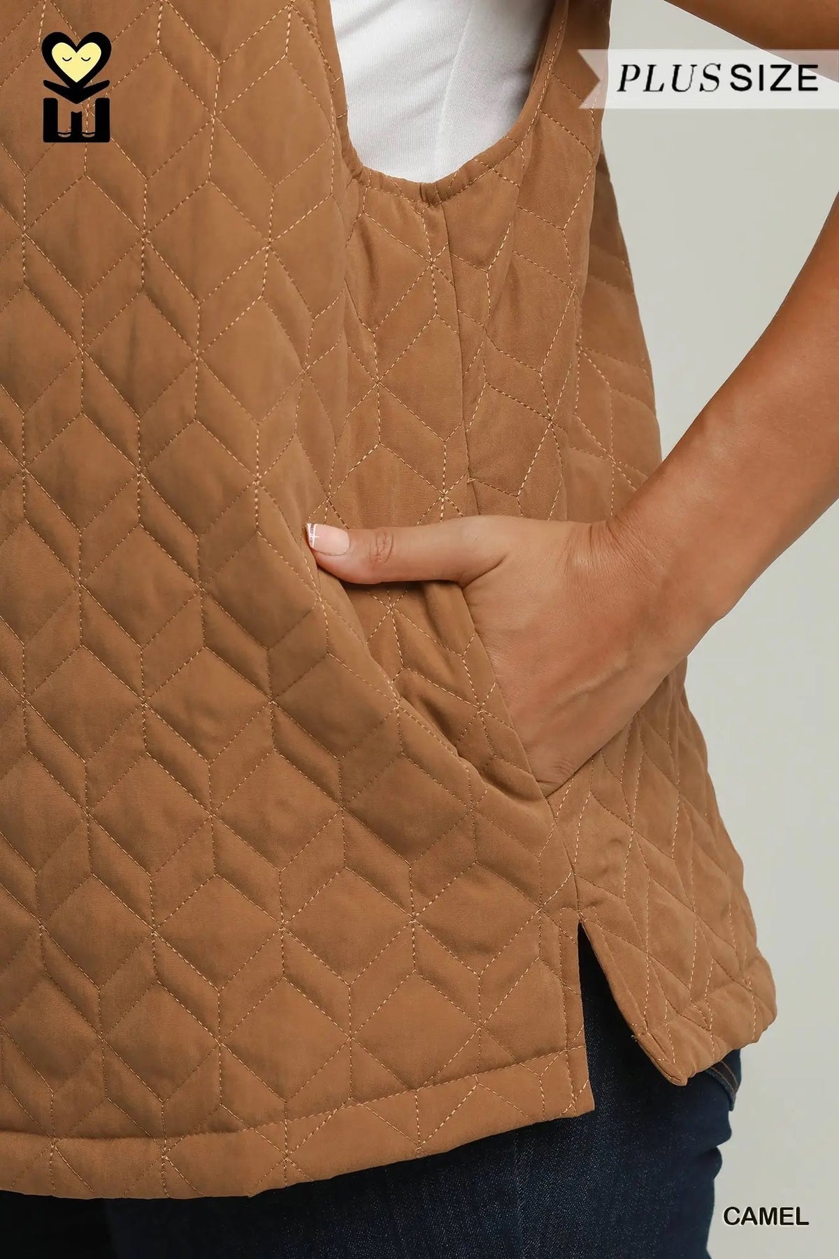 Quilted Zip Up Vest