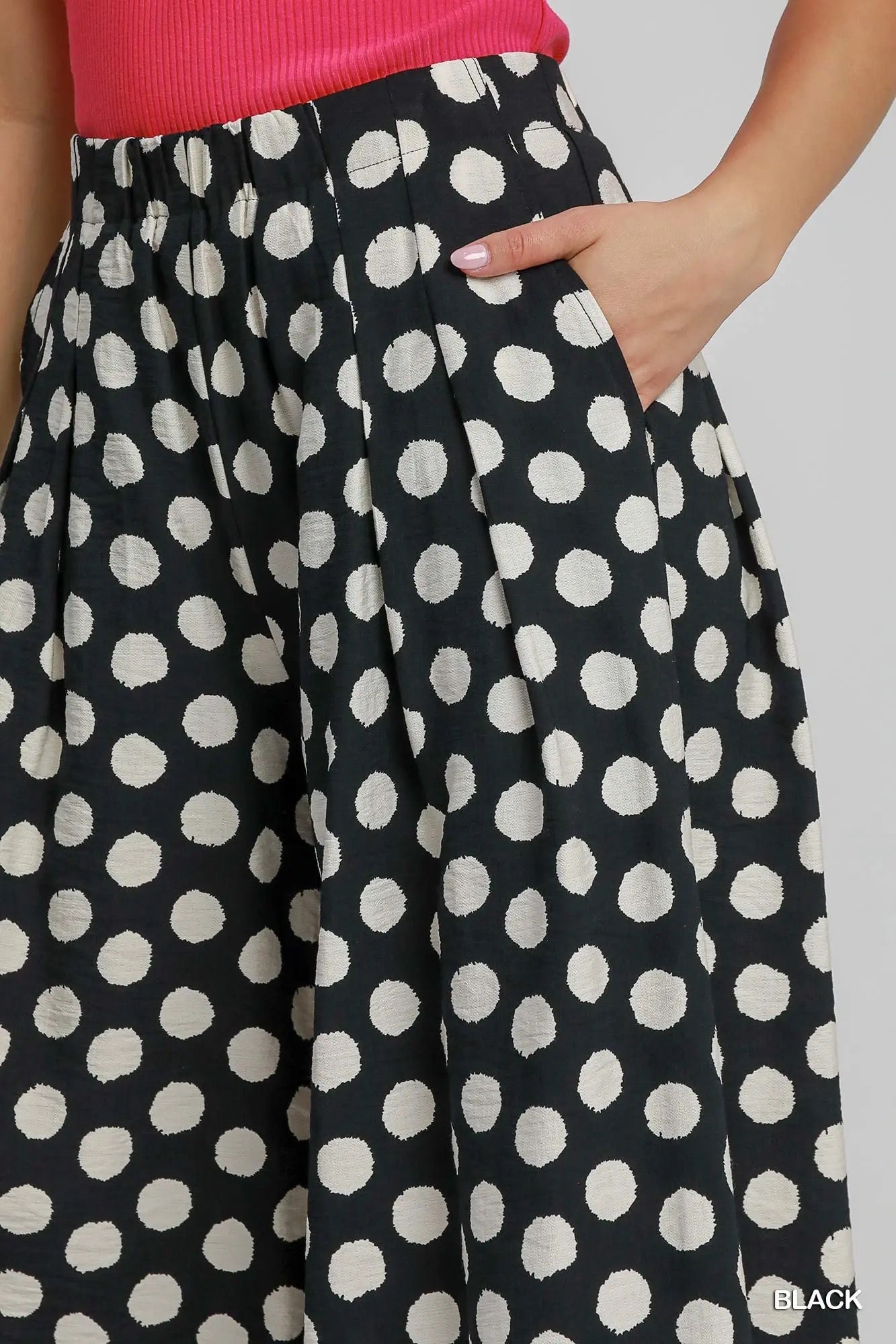 Playful Polka Wide Leg Pants
