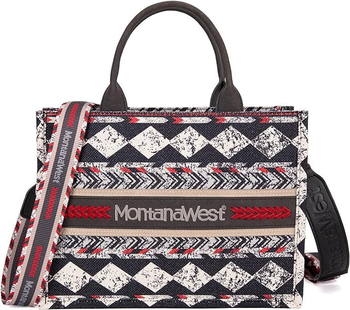 Montana West Boho Ethnic Print Concealed Carry Tote/Crossbody