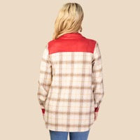 Fall Plaid Jacket with Pockets