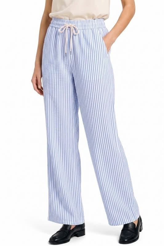 Striped Straight Leg Pants – Relaxed Everyday Fit