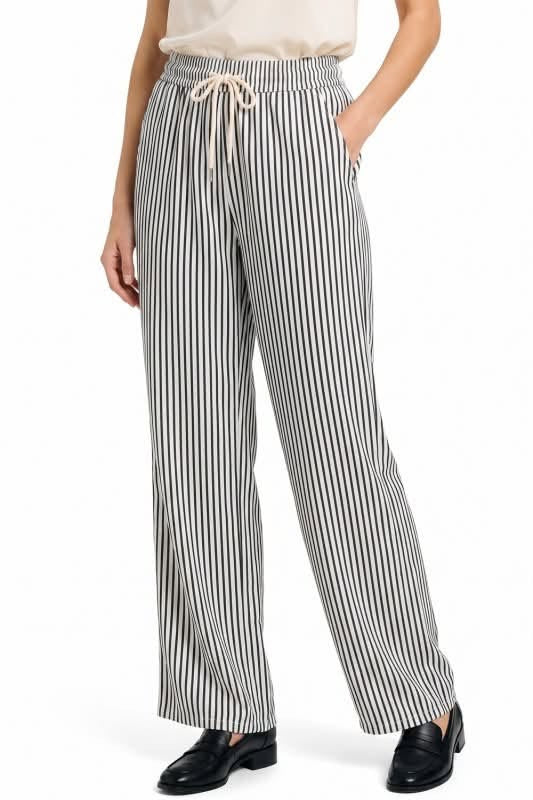 Striped Straight Leg Pants – Relaxed Everyday Fit