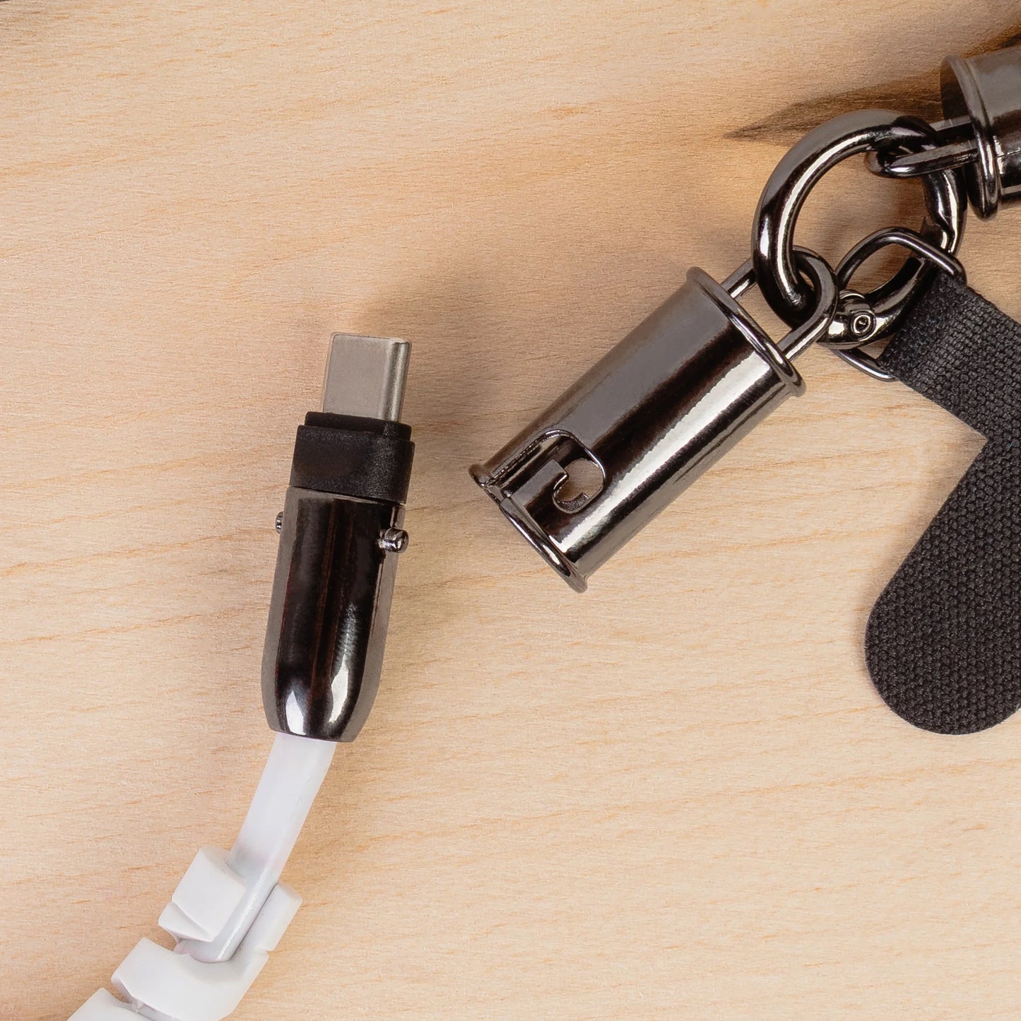 Beaded Charging Cable Wristlet - Red & Green TYPE C-C