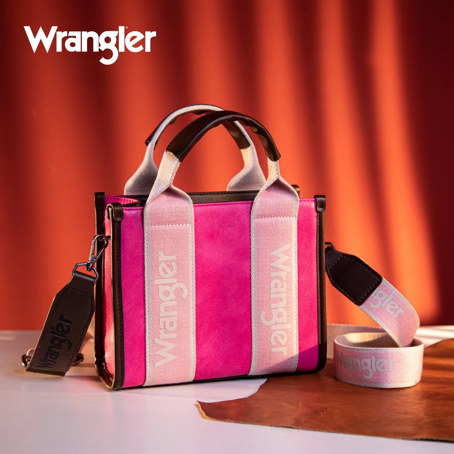 Wrangler Color Block Small Tote/Crossbody