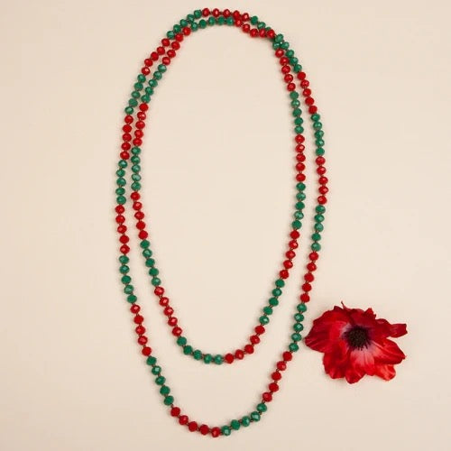 Beaded Necklace - Christmas