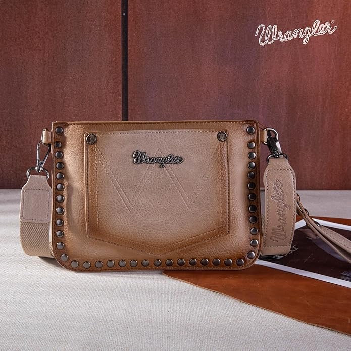 WRANGLER RIVETS STUDDED CROSSBODY BAG