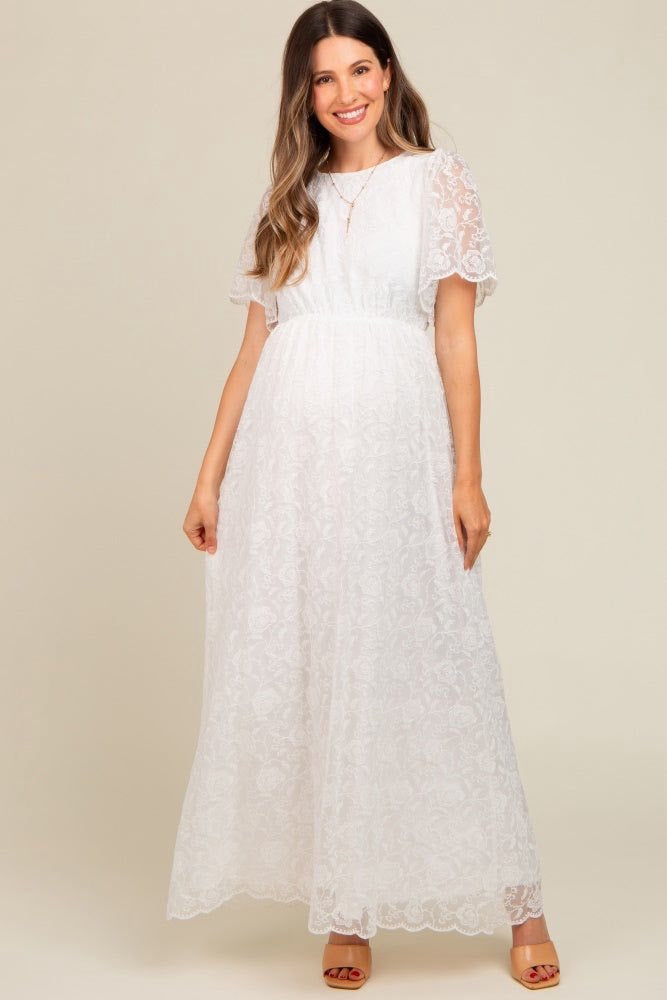 RHEA & THEA FLORAL LACE DRESS