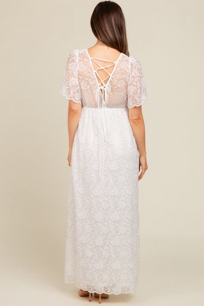 RHEA & THEA FLORAL LACE DRESS