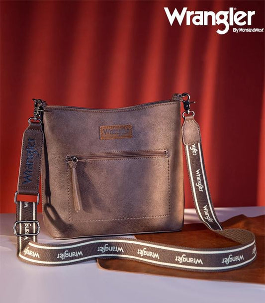 WRANGLER CASUAL PLAIN ZIPPER CROSSBODY BAG