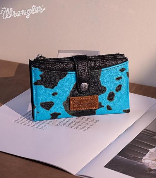 Wrangler Cow Print Bi-Fold Wallet