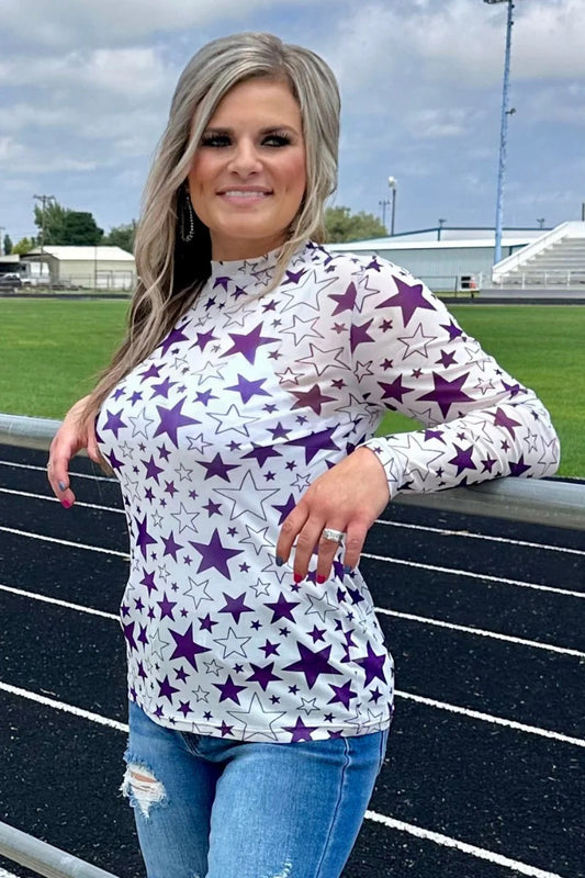 GO TEAM GO PURPLE MESH