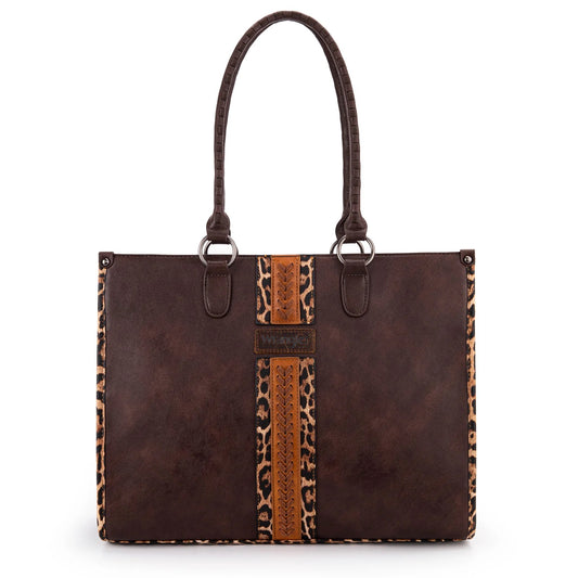 Wrangler Leopard Print Concealed Carry Tote